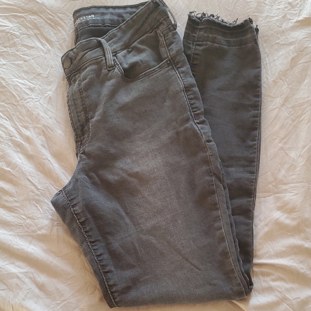 Old Navy Rockstar Midrise Women's Gray Jeans Sz 8
